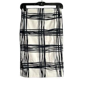 Express Black and White Print Pencil Skirt Size 0